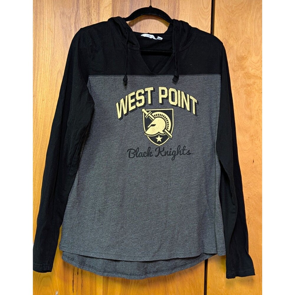 Camp David Army Black Knights Hooded Sweatshirt 2XL Gray/Black